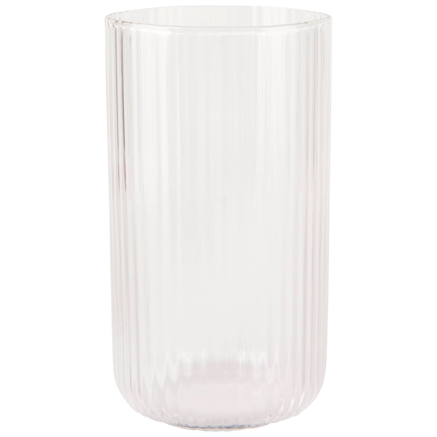 Fluted Glass 17 oz - Clear