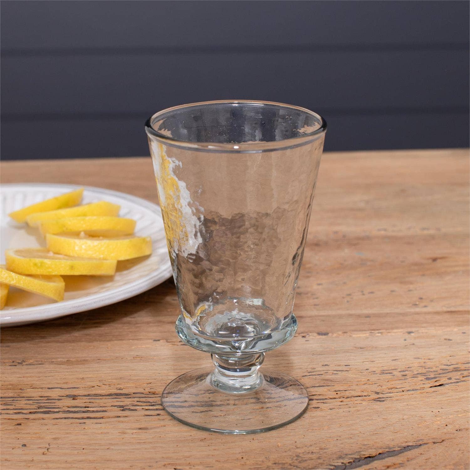 Hammered Glass Goblet (Pk/06)