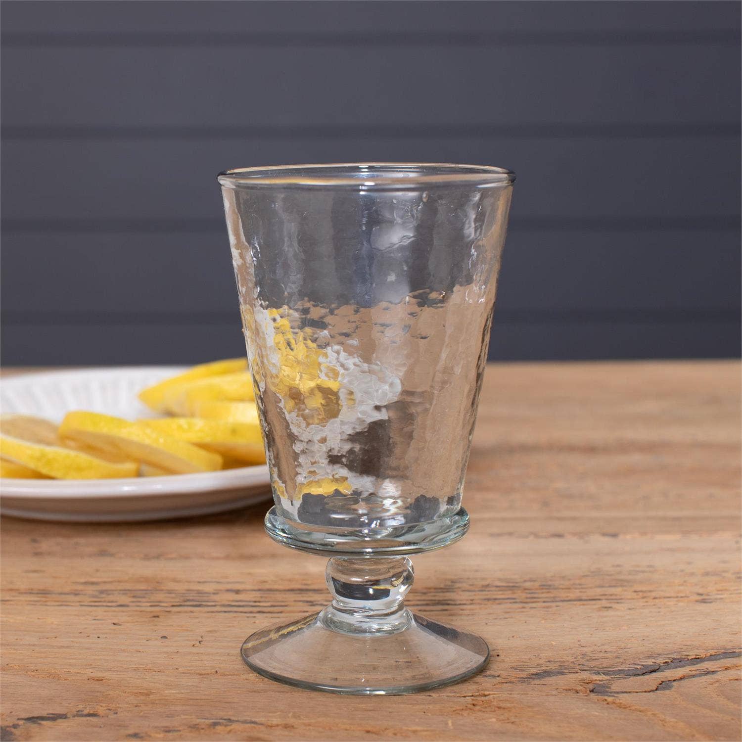 Hammered Glass Goblet (Pk/06)
