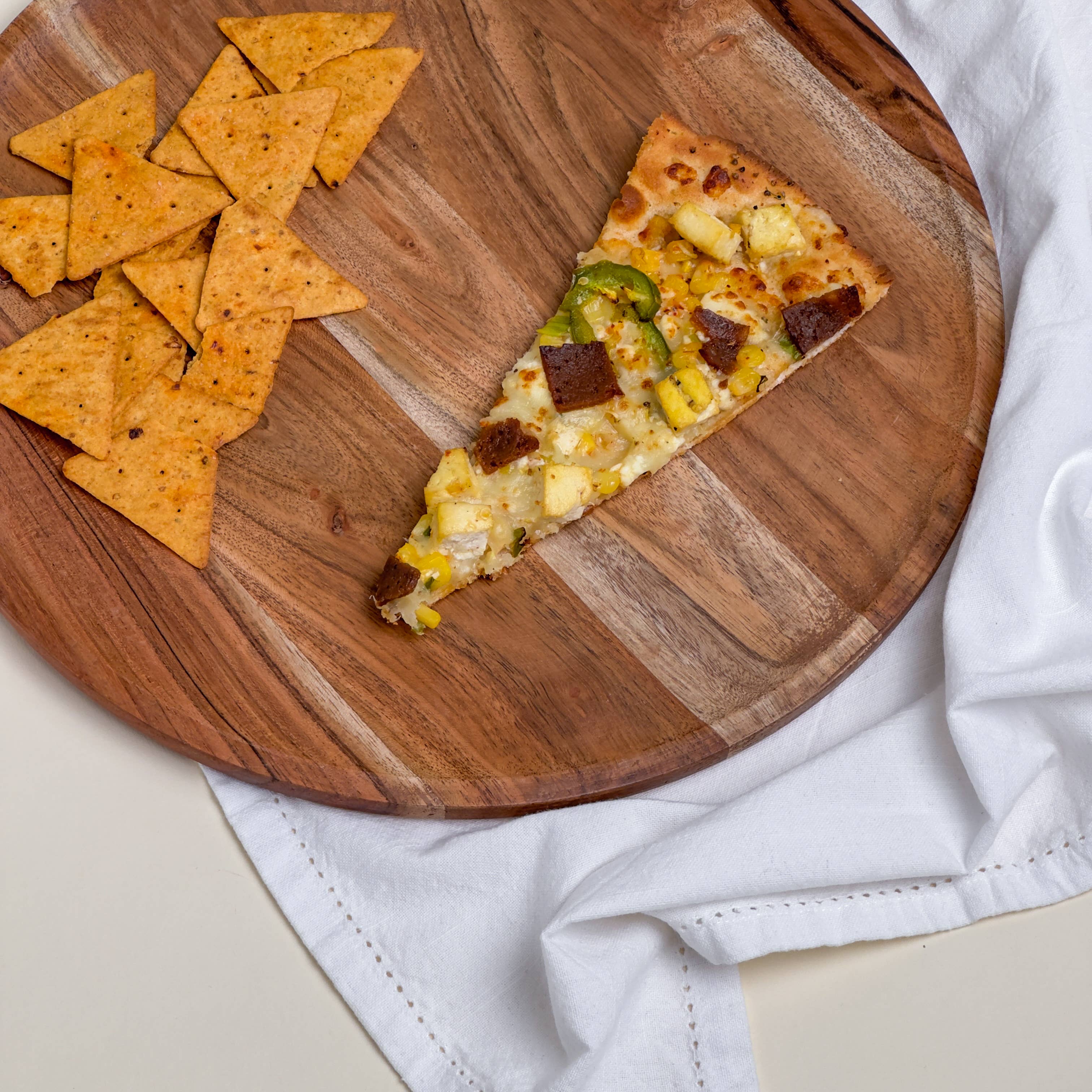 Rustic Wood Round Tray