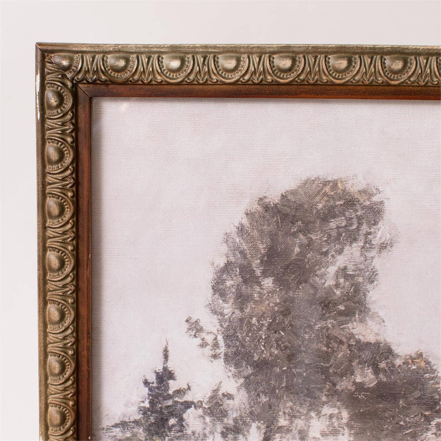 Old World Cottage Framed Print - Antiqued Frame (Pk/02)